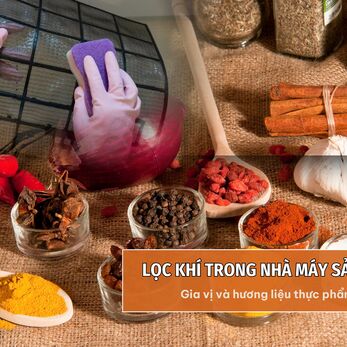 Lọc khí trong nhà máy sản xuất gia vị và hương liệu thực phẩm