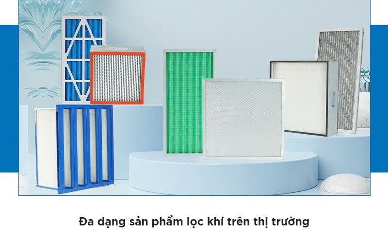 Lọc khí VCR Air Filter, Bộ lọc khí dạng Panel, Lọc HEPA rảnh chất lỏng