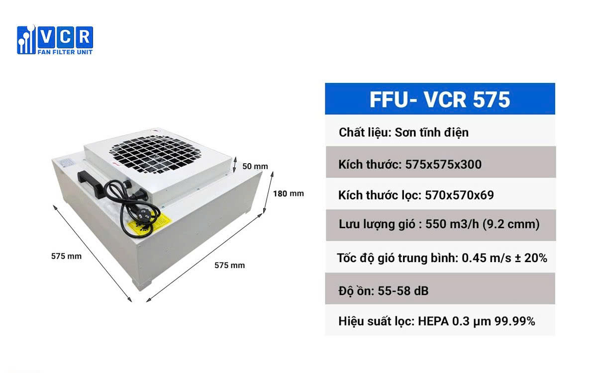 Lọc khí VCR Air Filter, Bộ lọc khí dạng Panel, Lọc HEPA rảnh chất lỏng