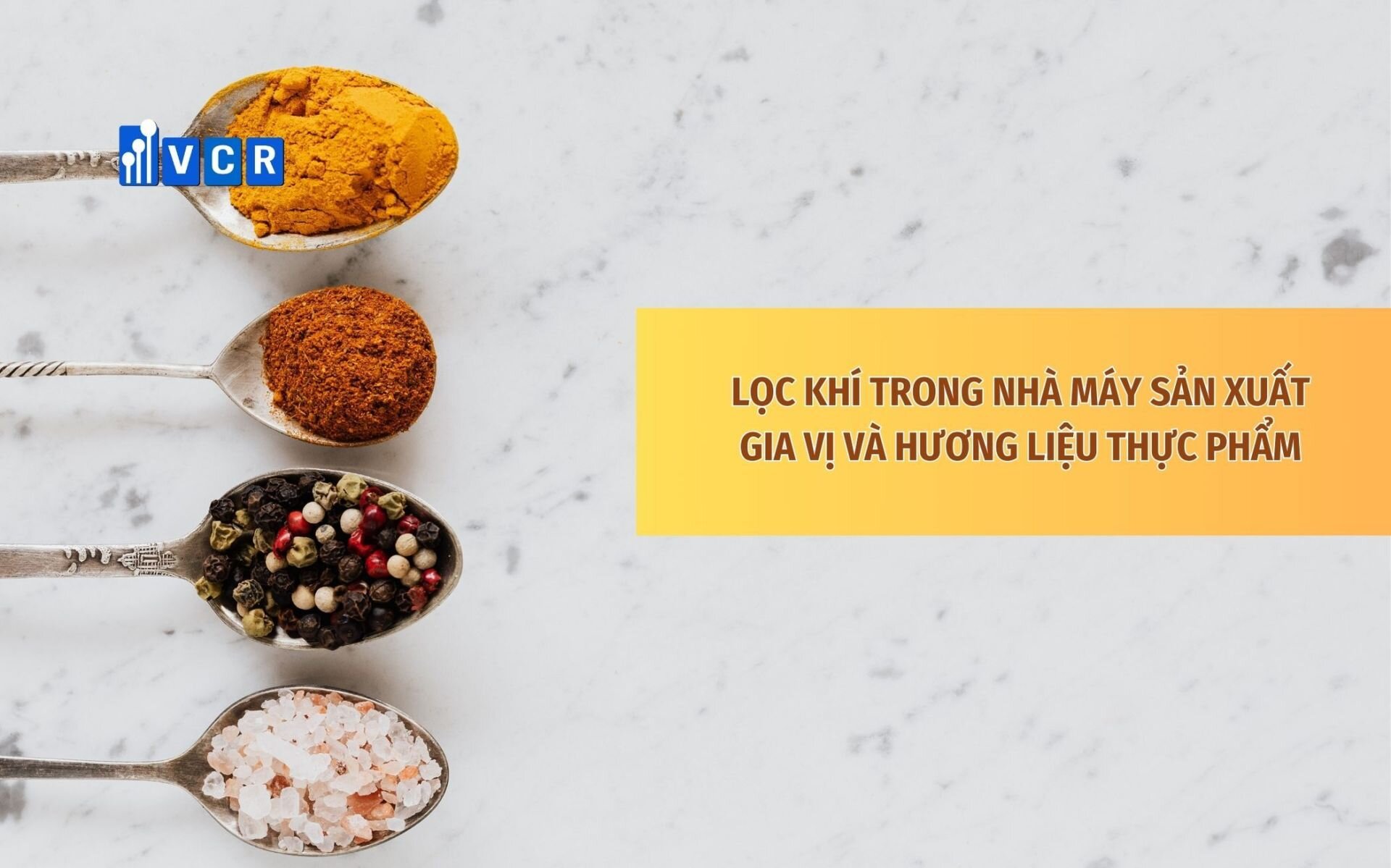 Lọc khí nhà máy sản xuất gia vị